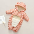 thumbnail image 2 of FDDMis Kids Puffer Jacket Boys Baby Wearing Winter Coat Boys Jackets Size 14-16 Bring Home Baby Outfit Newborn Boy 9 to 12 Month Boy Clothes 2t Girl, Pink 6-12 Months, 2 of 9