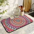 thumbnail image 3 of Mystic Ethnic Coffee Station Mat - Absorbent Anti-Spill Mat with Paisley Floral Art, 3 of 5