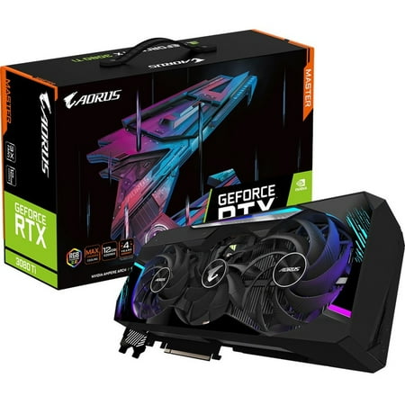 GIGABYTE - NVIDIA GeForce RTX 3080 Ti AORUS MASTER 12GB GDDR6X PCI Express 4.0 Graphics Card