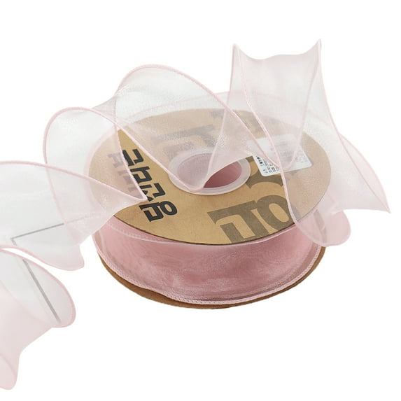 1 Roll Organza Ribbon Wavy Beautiful 2 Yard Multi-functional Transparent Chiffon Mesh Ribbon Holiday Supplies