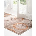 thumbnail image 5 of Unique Loom Autumn Circles Zone Tapis 8' x 10' Rectangulaire Brun Clair/terre Cuite, 5 of 5
