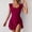 Wine, variant on Women's Ruffle Sleeve Swim Dress One Piece Bathing Suit High Waisted Tummy Control Swimsuit with Tie Front Flattering Swim Suit