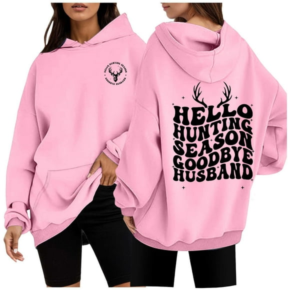 WILLBEST Hoodies women Women's Casual Crew Neck Pocket English Letter Printed Hoodies Hoodies virgil abloh