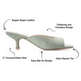 thumbnail image 3 of Journee Womens Larna Slip On Kitten Heel Open Toe Dress Sandals, Widths Available, 3 of 10