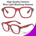thumbnail image 3 of Gafas de bloqueo de luz azul VISOONE BENNETT cuadradas unisex, 3 of 8