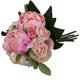 thumbnail image 4 of Ramo de peonías de 32 cm - Flores artificiales de seda - 9 flores (rosa claro), 4 of 5