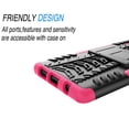 thumbnail image 7 of Samsung Galaxy S10 Plus / Galaxy S10 / Galaxy S10E Cases Protective, Njjex Dual Layer Shockproof Slim Protective with Kickstand Hard Phone Case Cover -Hot Pink, 7 of 7