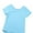 Sky Blue, variant on TiaoBug Kids Girls 2Pcs Ballet Dance Outfits Short Sleeve Leotard with A-Line Wrap Skirt Dancewear 2-14