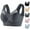 11# Light Gray, variant on Seamless Powerful Push Up Wireless Bra Lift Full-Figure Posture Correcting Bra Ice Silk Anti Sagging Bra Pink L
