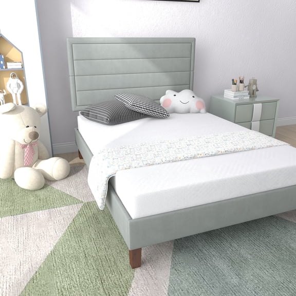 Smiaoer 6 inch Twin Mattress Medium Firm Memory Foam Mattress Bed in a Box, Made in USA