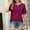 B97 Wine Womens Tops Dressy Casual Clearance Under $5, variant on Cagogo Ladies Casual Short Sleeve Pleated Blouses Under $5 Summer Spring Tops Crew Neck Solid Color Lace Shirts Cute T Shirts Clothes Birthday Gifts