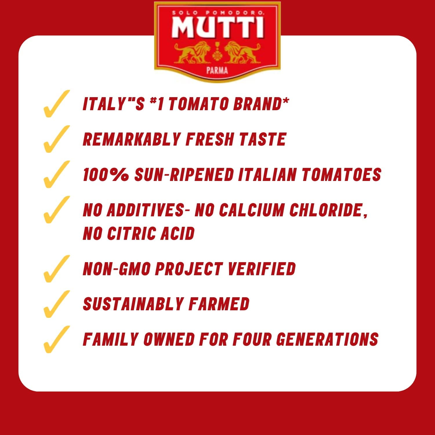 Mutti Tomato Puree with Fresh Basil (Passata Con Basilico) 24.5 oz (Pack of 6)
