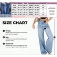 thumbnail image 7 of Women's High‑Rise Wide‑Leg Denim Jeans, Medium Wash Jeans with Square Patch Front Pockets & Wide Cuff Hem, Sizes 4‑18, 7 of 7