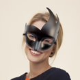 thumbnail image 1 of Máscara de curva de llama Salvador para Halloween, accesorios de disfraces, media cara, Cubierta de ojos, 1 of 10