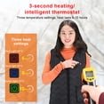 thumbnail image 2 of Wosthever Chaqueta térmica inteligente para hombre y mujer de invierno, senderismo, viajes, chaleco calefactor alimentado por USB, reutilizable, 3 modos, Suministros térmicos L Wosthever HA070198-02B, 2 of 6