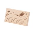 thumbnail image 4 of Sello de goma montado en madera, multifunción, creativo, portátil, para manualidades, álbumes de recortes Estilo F, 4 of 9