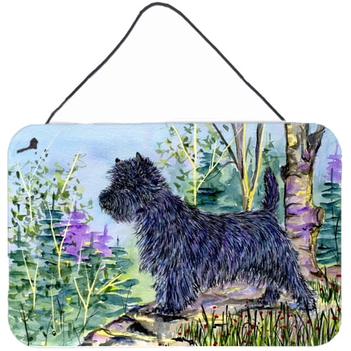 Carolines Treasures Cairn Terrier Indoor Aluminum Metal Wall or Door Hanging Prints, 8 x 12", Multicolor