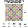 thumbnail image 2 of Blackout Kids Curtains,Boho Bohemia Flower Childrens Insulated Curtains Set Of 2,Bedroom Essentials,Toddler Room Decor 42"x84"(106x213cm), 2 of 4