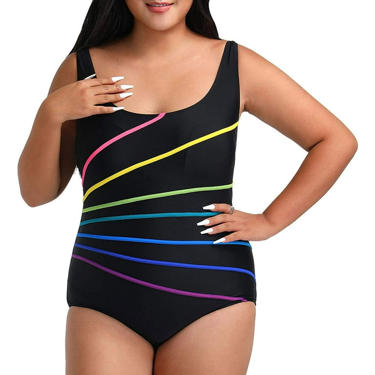 NECHOLOGY Womens Swimsuit Bikini Bathing Suites Womens plus Stripe