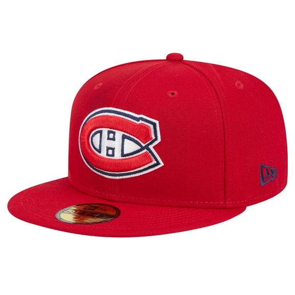 Men's New Era Red Montreal Canadiens Core 59FIFTY Fitted Hat