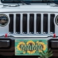 thumbnail image 5 of License Plate, Sunflower themed "MAMA" Decorative Front,Personalized Stainless Steel License Plate Cover For Men Women,12.2" X 6.2", 5 of 6