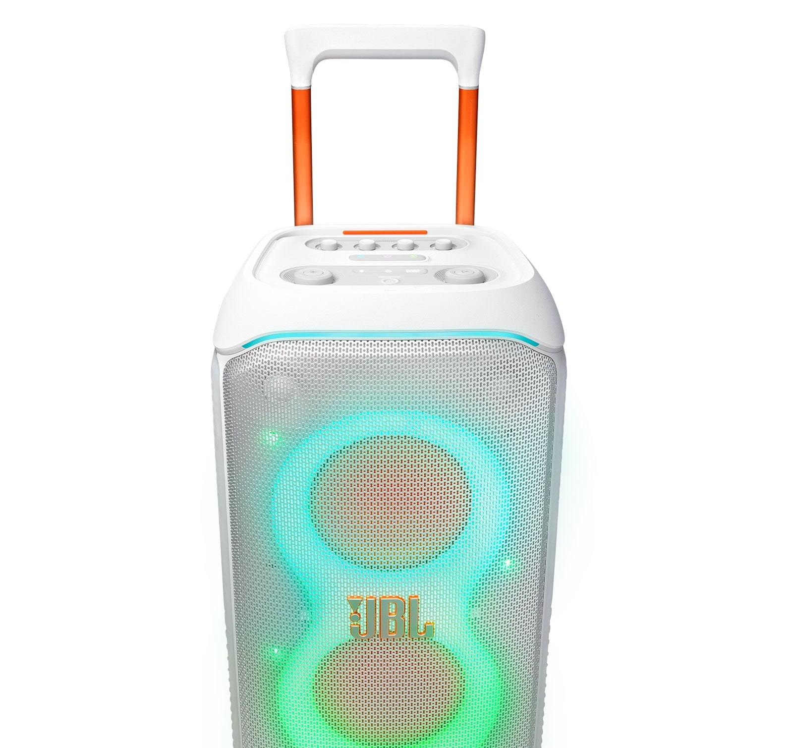 JBL PartyBox Stage 320 Bluetooth Speaker with Battery 400 Bundle - White
