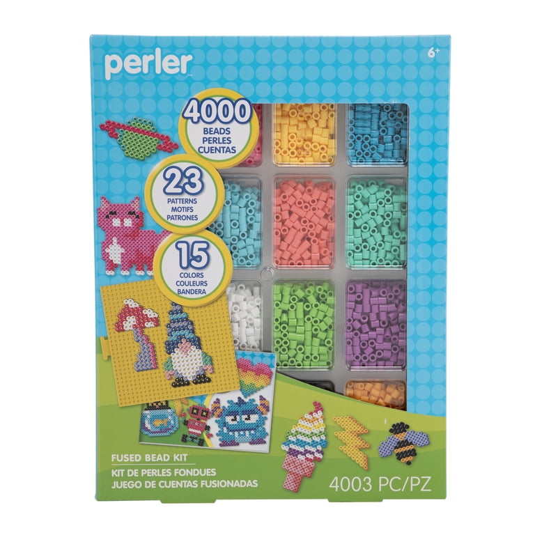 Perler Bead Tray Deluxe Kit with 4000 Beads & Patterns photo 3