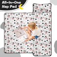 thumbnail image 4 of Cow and Heart White Pattern Toddler Nap Mat with Pillow & Blanket, Soft Sleeping Mat for Preschool Daycare Travel Sleepovers, 4 of 6
