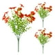 thumbnail image 2 of 8 ramos de flores artificiales flores falsas sin desvanecimiento plantas de plástico falsas, rojo atardecer, 2 of 9