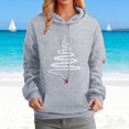 thumbnail image 2 of Womens Christmas Sweatshirt Womens Christmas Tree Hoodies Winter Hoodie Adjustable Drawstringal Style Woman Hoodies Grey XXL, 2 of 4