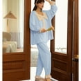 thumbnail image 4 of Defitshape Women's Summer Comfy Winter Princess Cotton Cute Pajama Set Soft Pjs Fall Lounge Postpartum Sleepwear Style9 Small, 4 of 4