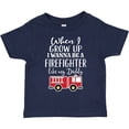 thumbnail image 3 of Inktastic Future Firefighter Like Daddy Boys Toddler T-Shirt, 3 of 5