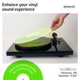 thumbnail image 3 of Hudson Hi-Fi Acrylic Turntable Mat - 11.75" Green Lit Vinyl Record Mat - Precision Machined Turntable Platter Mat With Record Label Recess - See-Through for 12" Turntable Platters, 3 of 8