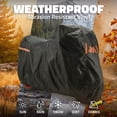 thumbnail image 4 of Mockins 91"x49"x39" Heavy Duty 250g PVC Motorcycle Cover with Cotton Lining, 4 of 9