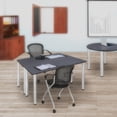 thumbnail image 2 of Regency Kee 42 x 24 in. Training Seminar Table- Grey Top, Chrome Legs, 2 of 3