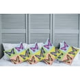 thumbnail image 6 of Ambesonne Butterfly Throw Pillow Cover 4 Pack, Pop Art Swallowtail, 20", Multicolor, 6 of 6