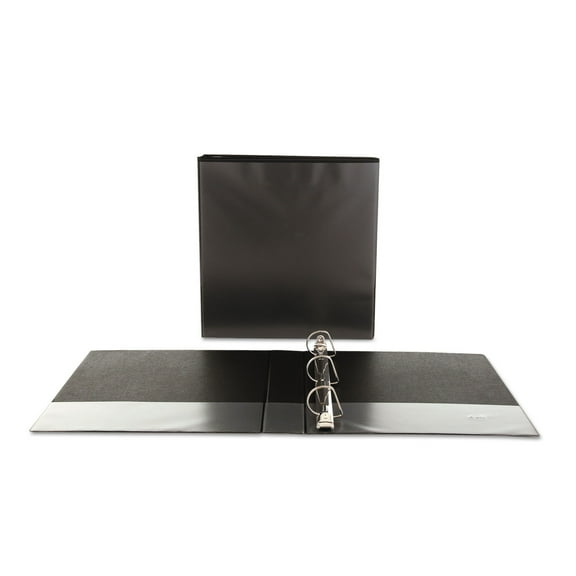 Slant-Ring View Binder, 3 Rings, 1.5" Capacity, 11 X 8.5, Black | Bundle of 5 Each