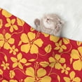 thumbnail image 2 of Disketp Red Vintage Flowers Dog Blanket/Bed Cover for Dogs and Cats,Puppy Essentials-Large, 2 of 8