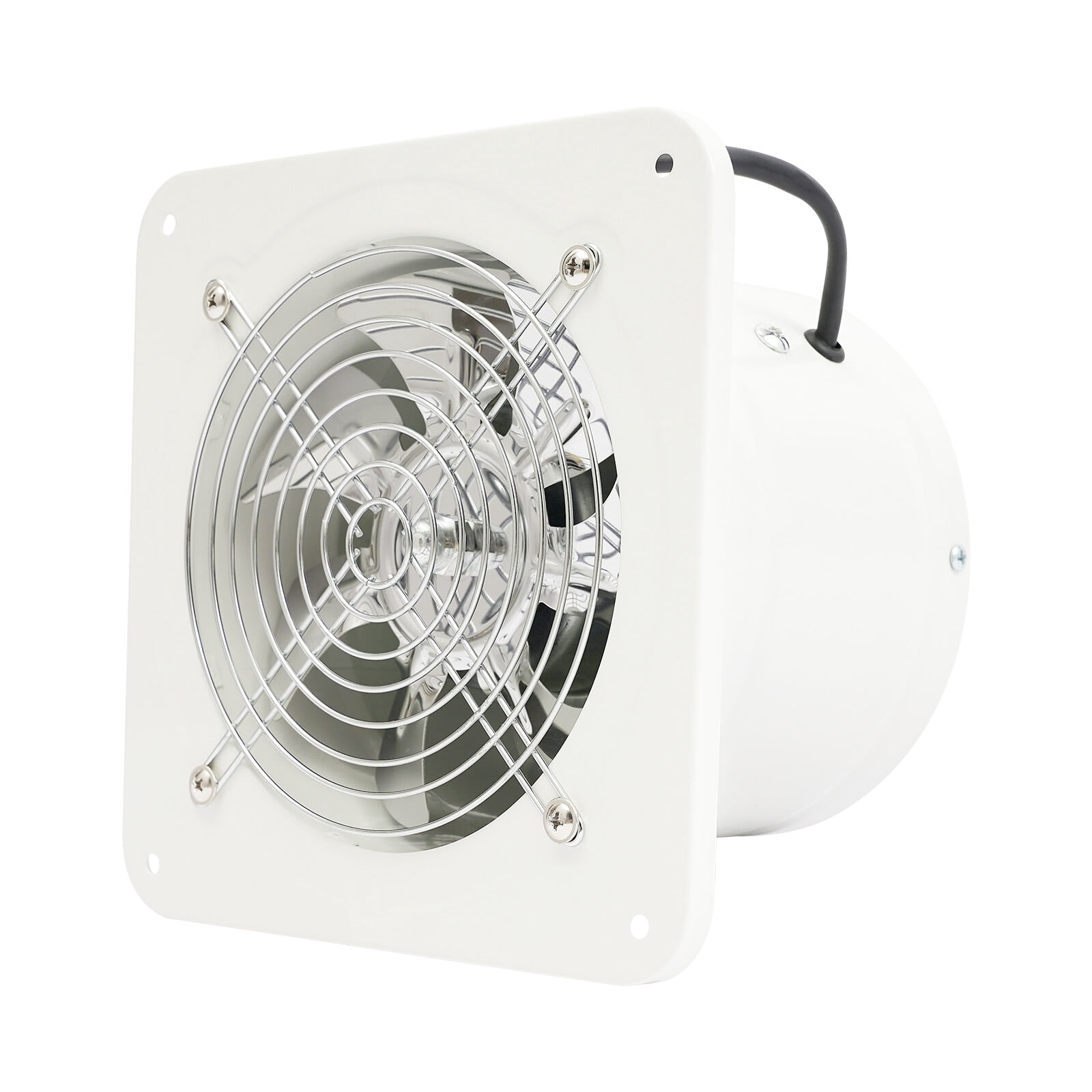 ToppiJoy 40W 2600RPM 6 in Kitchen Exhaust Fan Wall Duct Fan Ventilation Fan White