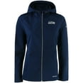 thumbnail image 2 of Women's Cutter & Buck College Navy Seattle Seahawks Evoke Eco Softshell Recycled Full-Zip Jacket, 2 of 3