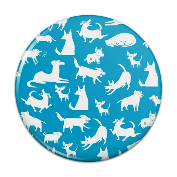 Dozens of Dogs Pattern Pinback Button Pin