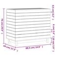thumbnail image 4 of vidaXL Panier à Linge 88.5x44x76 cm Bois Massif Pin, 4 of 5