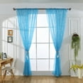 thumbnail image 5 of VerPetridure 1PCS Christmas Snowflake Curtain Tulle Window Treatment Voile Drape Valance, 5 of 7