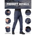 thumbnail image 3 of Pantalones FREE SOLDIER Outdoor con forro polar softshell para hombre, 3 of 7