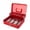 Red, variant on Large Cash Box with Money Tray and Lock, Metal Money Box for Cash, Lock Safe Box for Money 11.8" x 9.4" x 3.5", 4 Bill 5 Coin Slots
