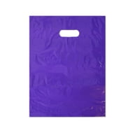 12" x 15" Purple Plastic Merchandise Bags -Retail Shopping Bags (120 Pack)
