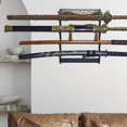 thumbnail image 3 of maskred 2/3/4 Tier Holder Wall Mounted Samurai Stand Display Flute Rack 2 Tiers Black 4 Tiers, 3 of 6