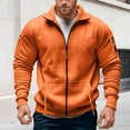 thumbnail image 2 of Men's Zip Up Pullover Jacket Lightweight Athletic Top For Gym Running Workout Casual Streetwear, 2 of 6