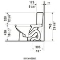 thumbnail image 5 of Duravit D-Code One-Piece Toilet, Single Flush Right Lever White, 5 of 7