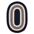 thumbnail image 1 of Colonial Mills Rug FB50R036X060 3 x 5 ft. Flowers Bay Braided Rug  Patriot Blue, 1 of 1